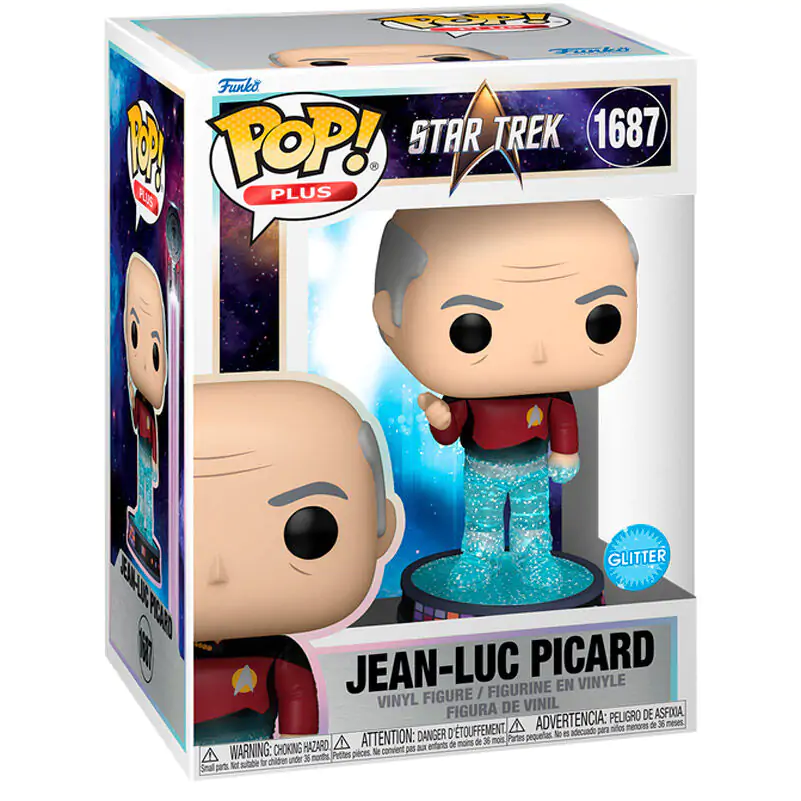 Star Trek Transporter Funko POP! Plus Movies Figurina Vinyl Picard 9 cm poza produsului
