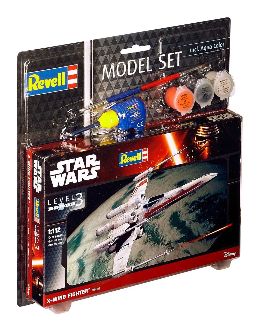 Star Wars Model Kit 1/112 Set Model Avion de Luptă X-Wing 11 cm poza produsului