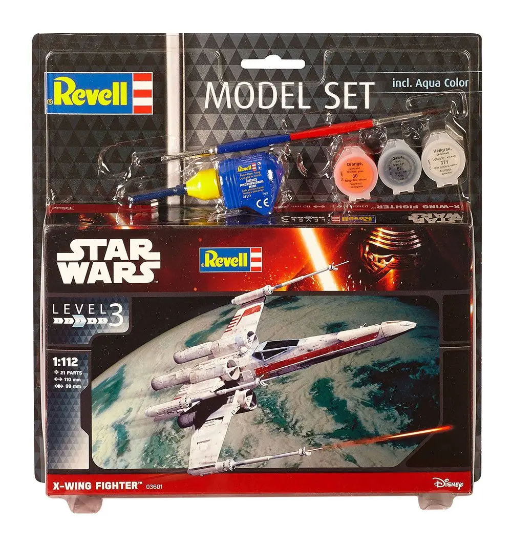 Star Wars Model Kit 1/112 Set Model Avion de Luptă X-Wing 11 cm poza produsului