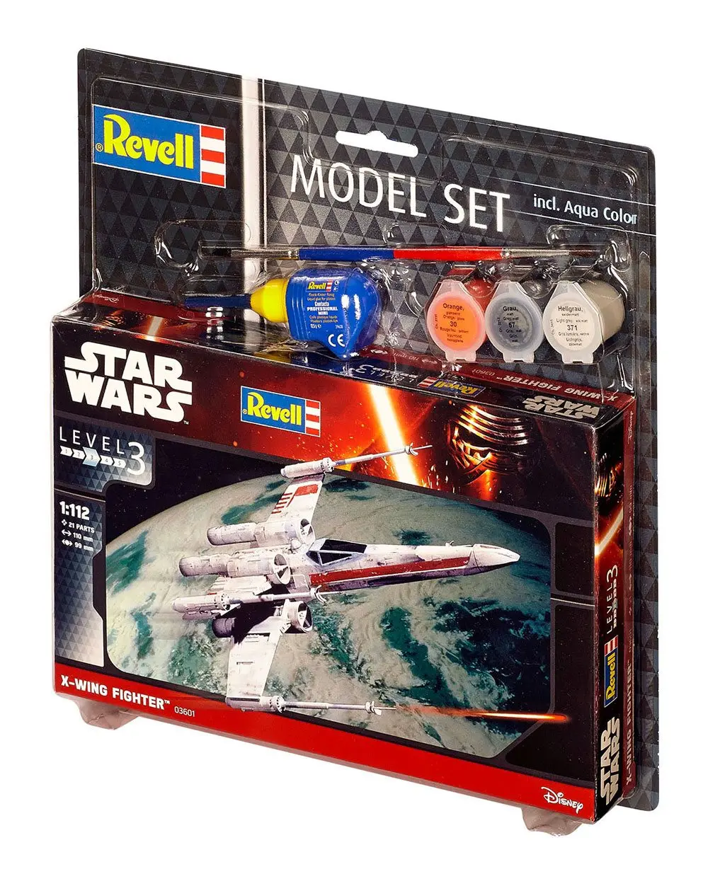 Star Wars Model Kit 1/112 Set Model Avion de Luptă X-Wing 11 cm poza produsului