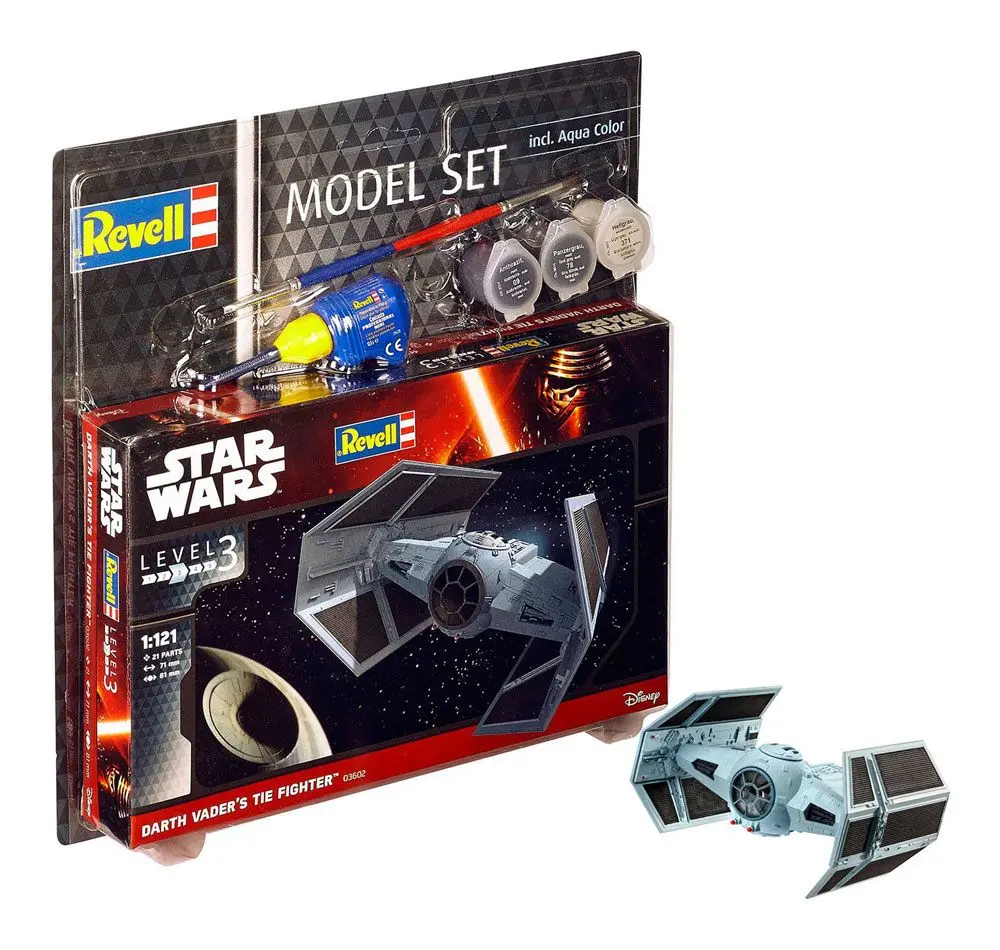 Star Wars Model Kit Set model 1/121 Darth Vader's TIE Fighter 7 cm poza produsului