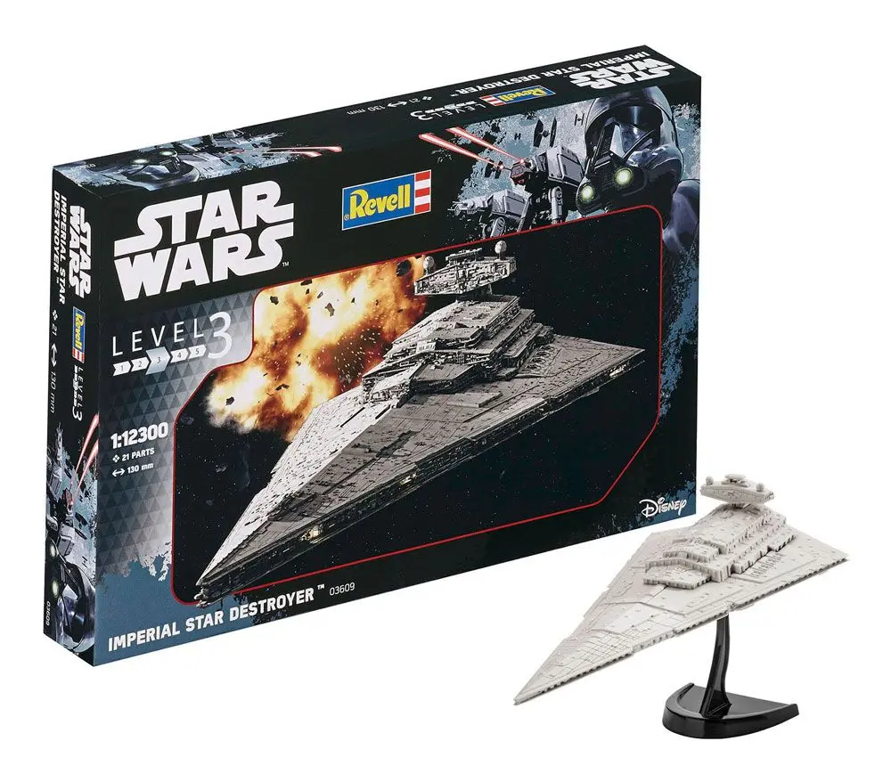 Star Wars Model Kit 1/12300 Distrugător Stelar Imperial 13 cm poza produsului