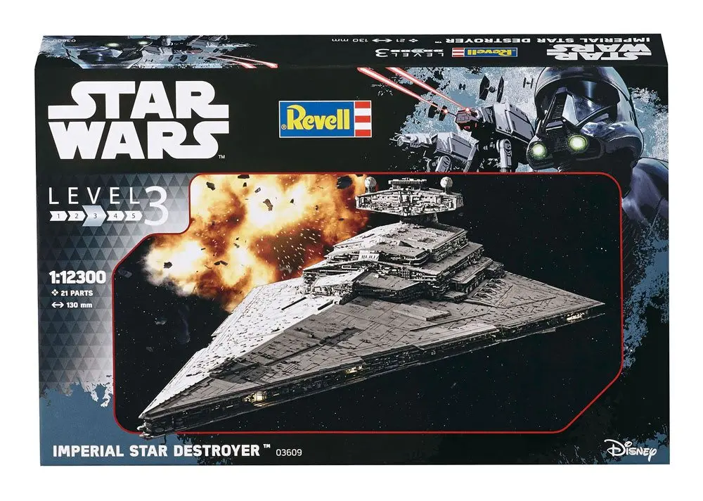 Star Wars Model Kit 1/12300 Distrugător Stelar Imperial 13 cm poza produsului
