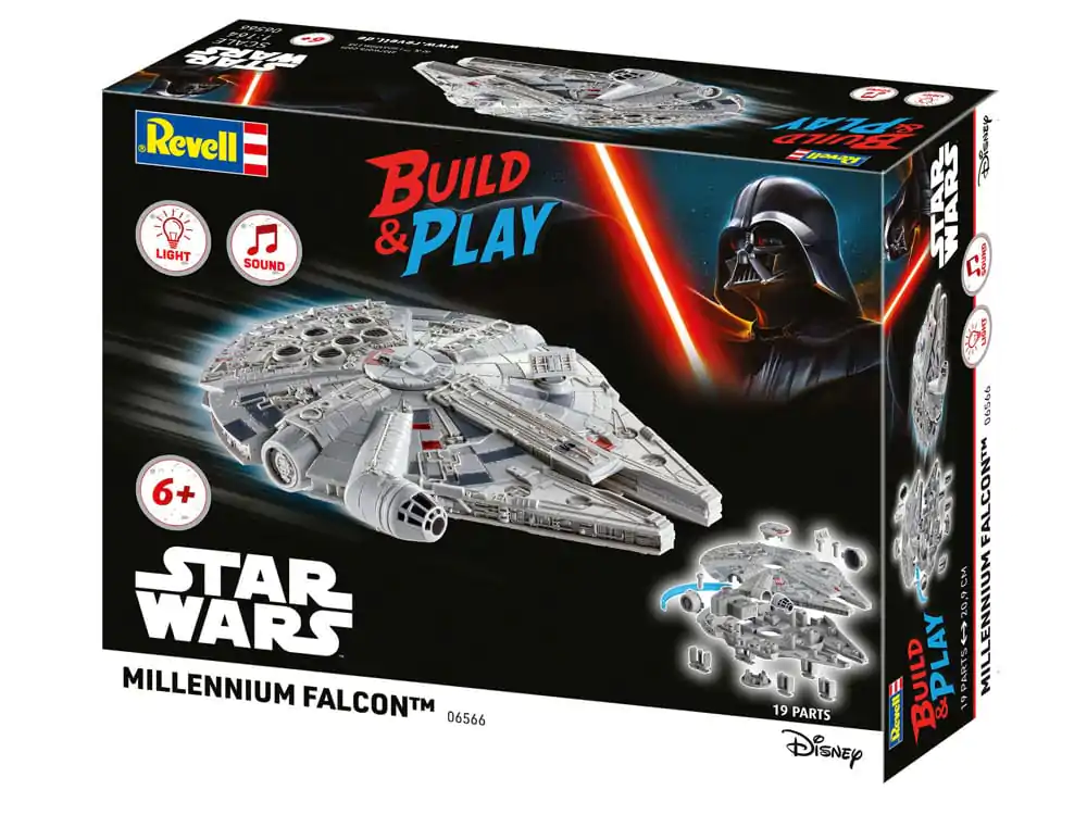 Star Wars Model Kit 1/164 Millennium Falcon 21 cm - Set model poza produsului