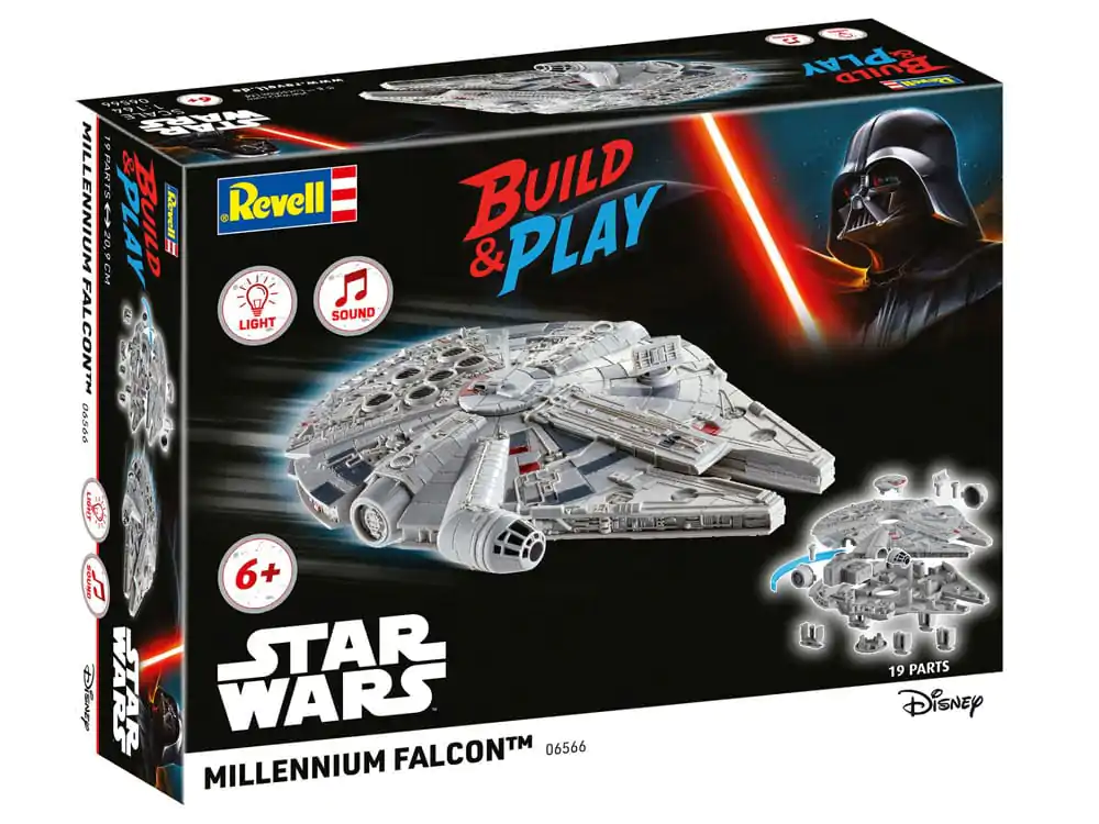 Star Wars Model Kit 1/164 Millennium Falcon 21 cm - Set model poza produsului