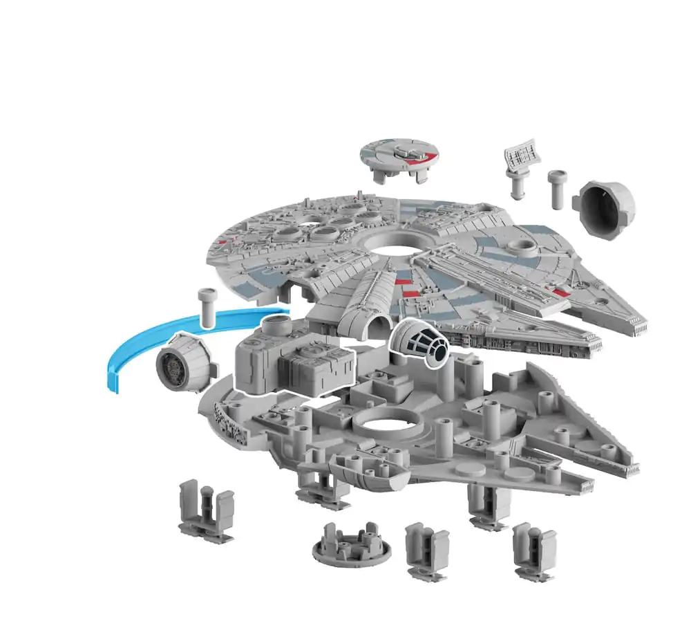 Star Wars Model Kit 1/164 Millennium Falcon 21 cm - Set model poza produsului