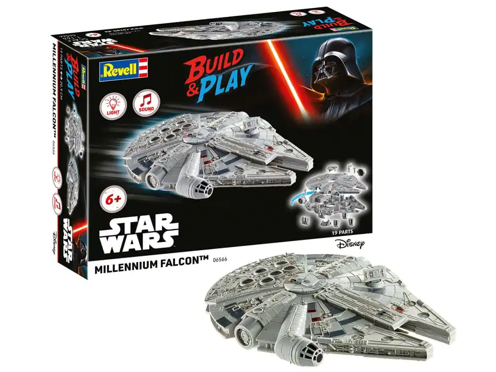 Star Wars Model Kit 1/164 Millennium Falcon 21 cm - Set model poza produsului