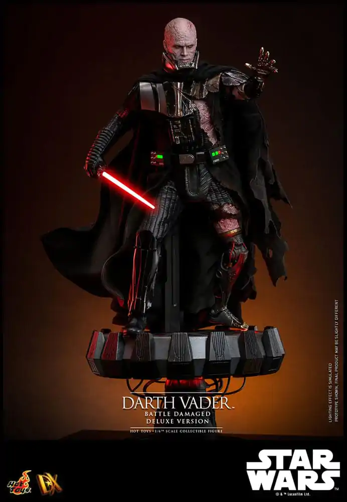 Figurină de acțiune Star Wars 1/6 Darth Vader (Deteriorat în luptă) Versiune Deluxe 35 cm poza produsului