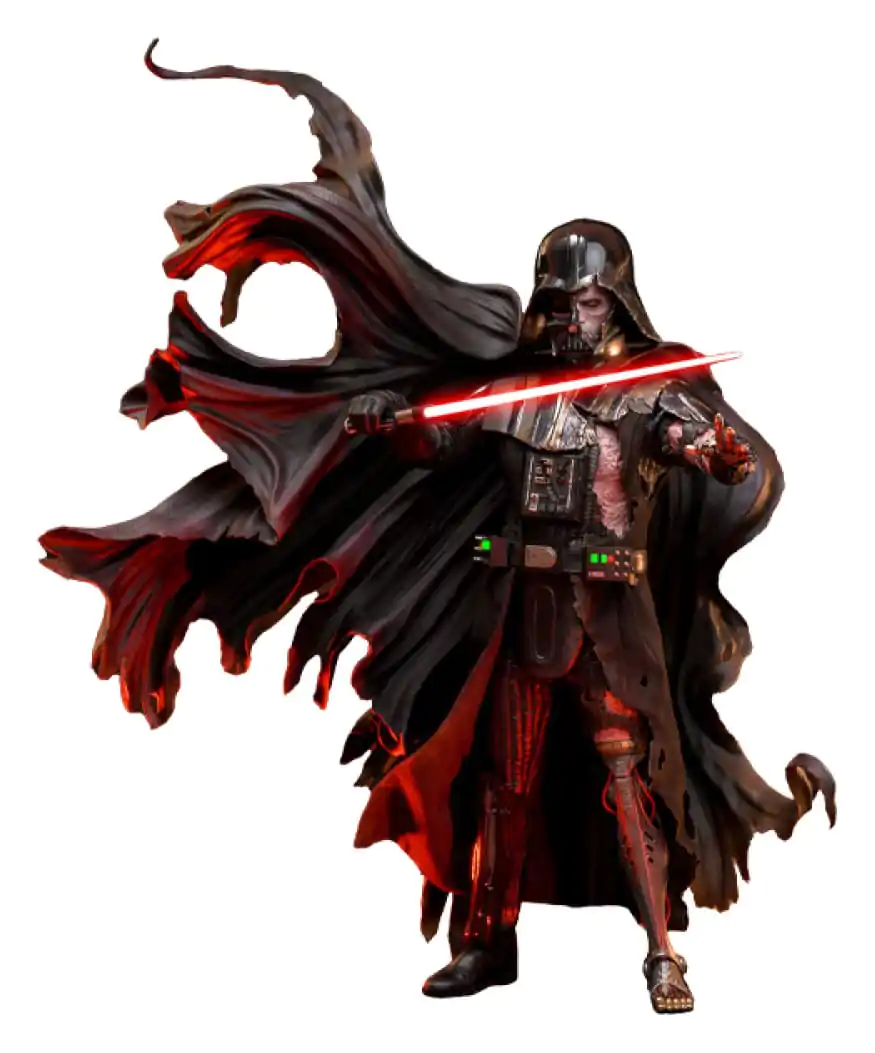 Figurină de acțiune Star Wars 1/6 Darth Vader (Deteriorat în luptă) Versiune Deluxe 35 cm poza produsului