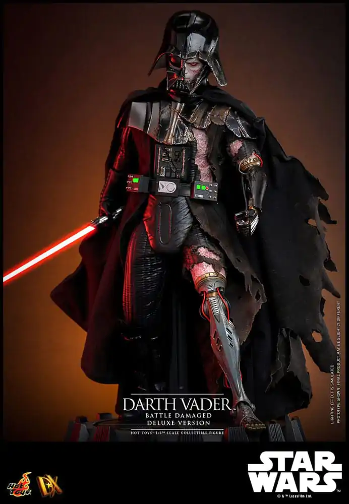 Figurină de acțiune Star Wars 1/6 Darth Vader (Deteriorat în luptă) Versiune Deluxe 35 cm poza produsului