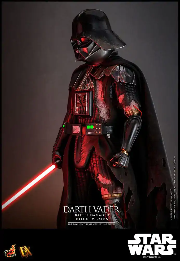 Figurină de acțiune Star Wars 1/6 Darth Vader (Deteriorat în luptă) Versiune Deluxe 35 cm poza produsului