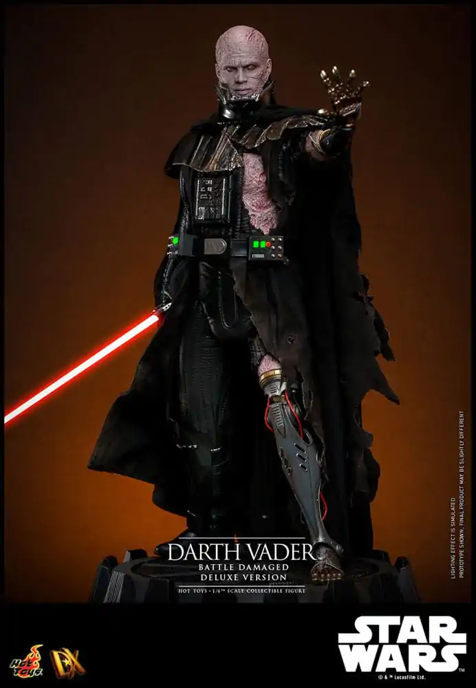 Figurină de acțiune Star Wars 1/6 Darth Vader (Deteriorat în luptă) Versiune Deluxe 35 cm poza produsului