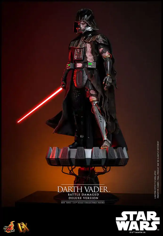 Figurină de acțiune Star Wars 1/6 Darth Vader (Deteriorat în luptă) Versiune Deluxe 35 cm poza produsului