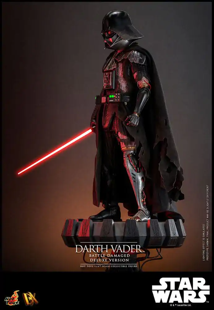 Figurină de acțiune Star Wars 1/6 Darth Vader (Deteriorat în luptă) Versiune Deluxe 35 cm poza produsului