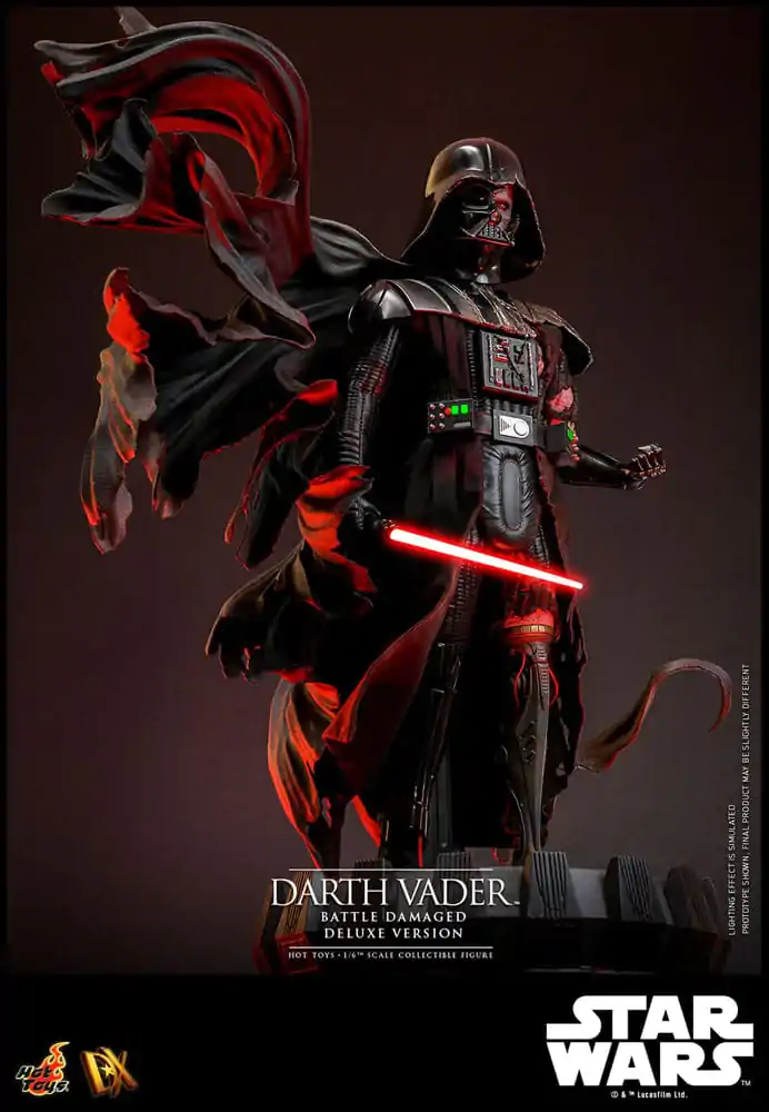 Figurină de acțiune Star Wars 1/6 Darth Vader (Deteriorat în luptă) Versiune Deluxe 35 cm poza produsului