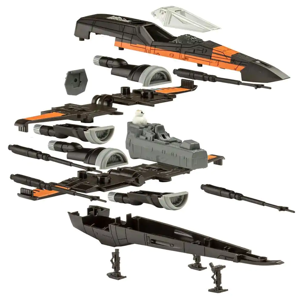 Star Wars Model Kit 1/78 Avion de luptă X-Wing al lui Poe 22 cm poza produsului