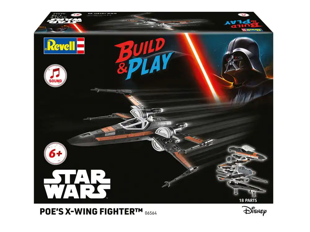 Star Wars Model Kit 1/78 Avion de luptă X-Wing al lui Poe 22 cm poza produsului