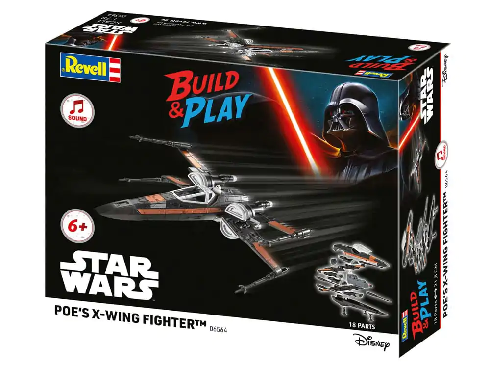 Star Wars Model Kit 1/78 Avion de luptă X-Wing al lui Poe 22 cm poza produsului