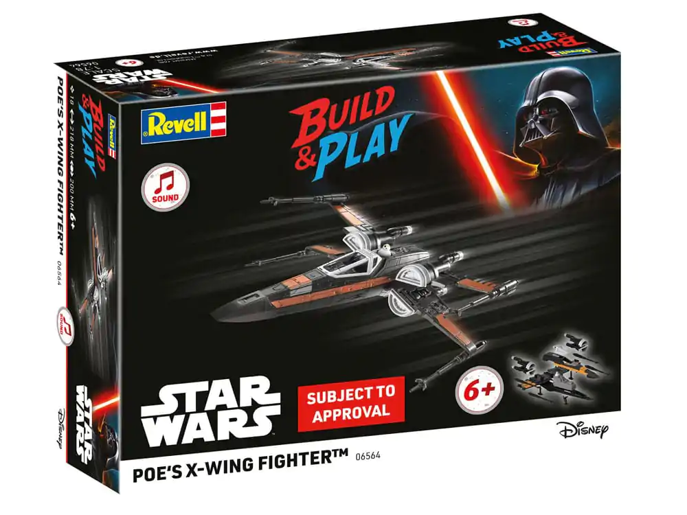 Star Wars Model Kit 1/78 Avion de luptă X-Wing al lui Poe 22 cm poza produsului