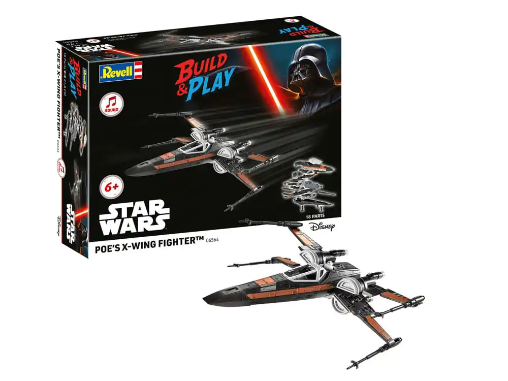 Star Wars Model Kit 1/78 Avion de luptă X-Wing al lui Poe 22 cm poza produsului