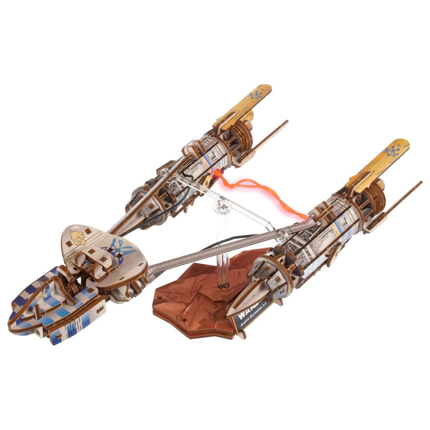 Star Wars 3D puzzle din lemn Podracerul lui Anakin Skywalker poza produsului