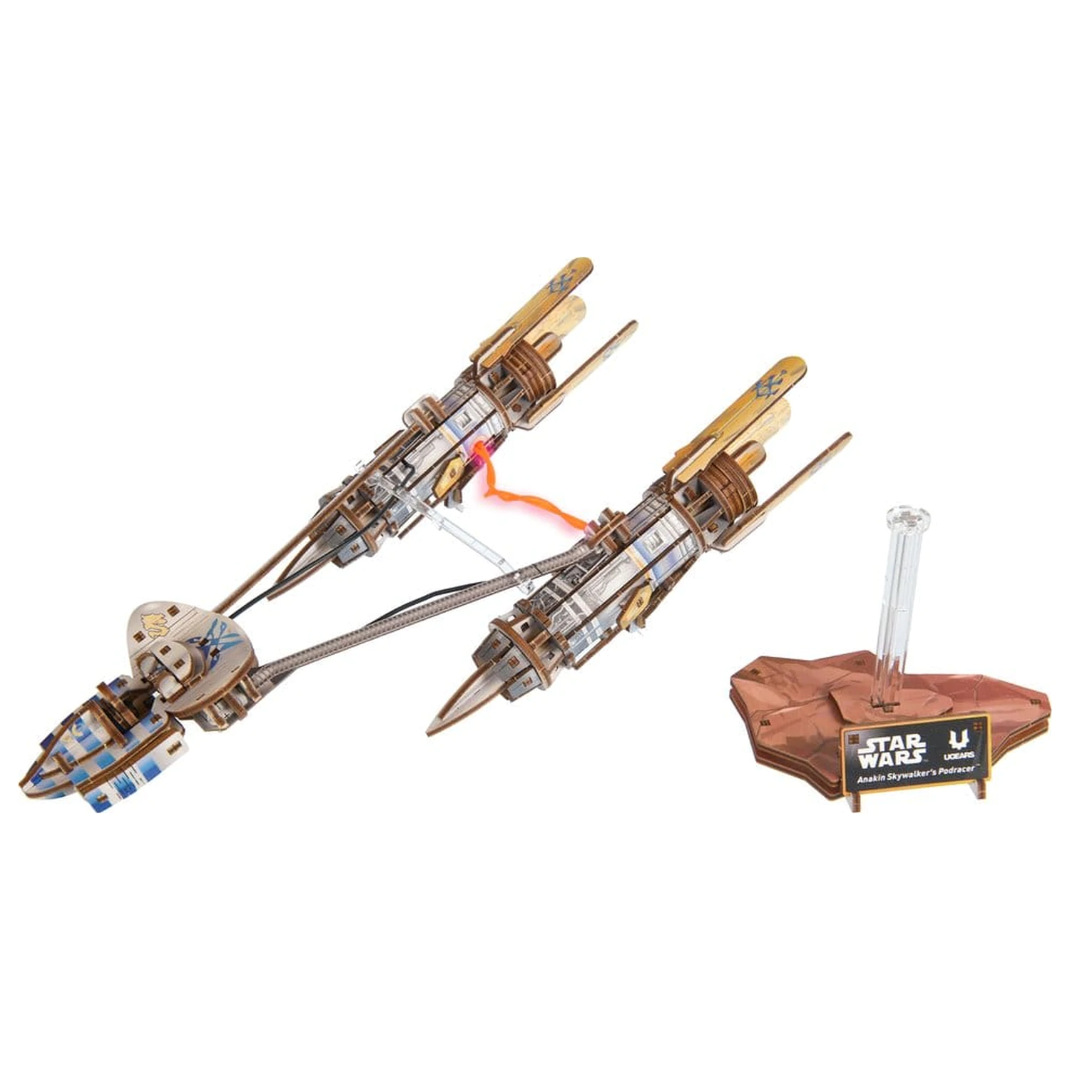 Star Wars 3D puzzle din lemn Podracerul lui Anakin Skywalker poza produsului