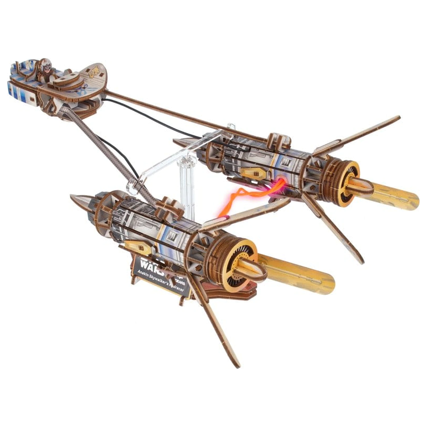 Star Wars 3D puzzle din lemn Podracerul lui Anakin Skywalker poza produsului