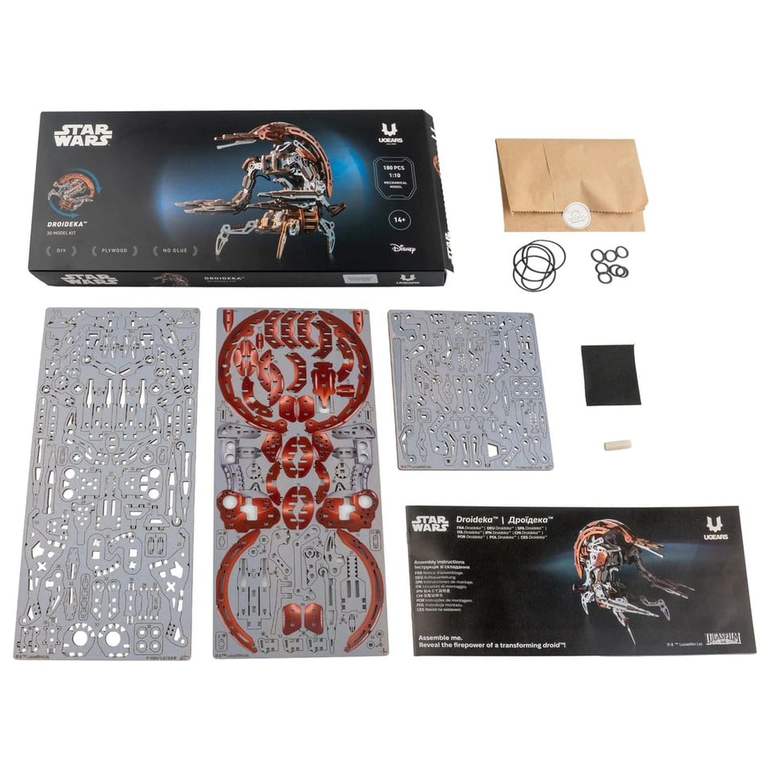 Star Wars 3D puzzle din lemn Droideka poza produsului