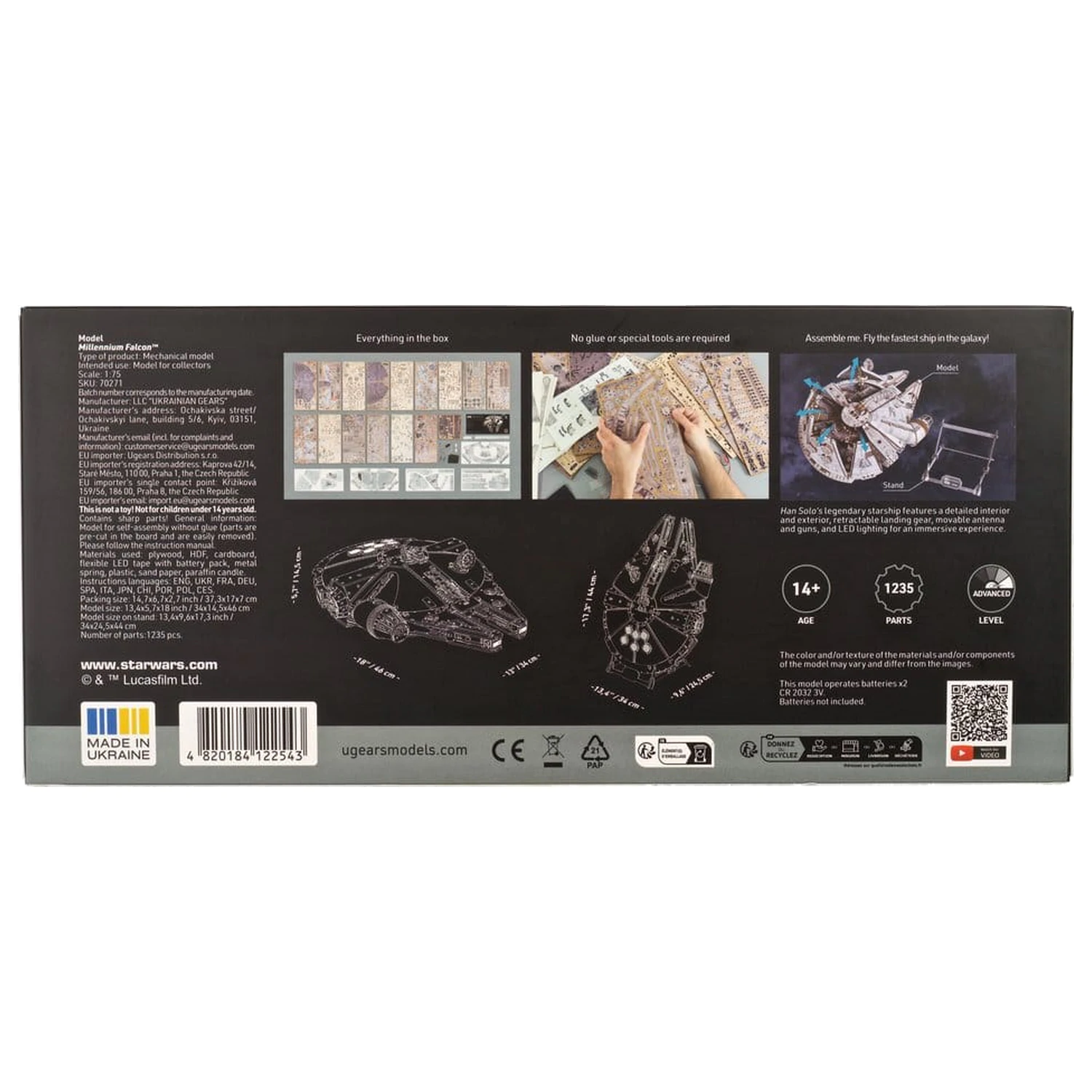 Star Wars 3D puzzle din lemn Millennium Falcon poza produsului