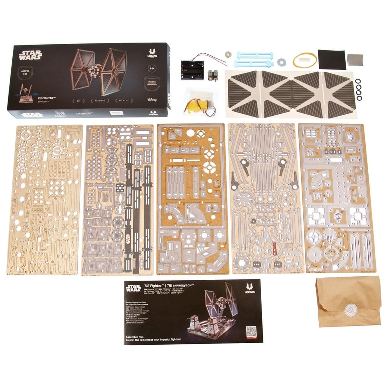 Star Wars 3D puzzle din lemn TIE Fighter poza produsului