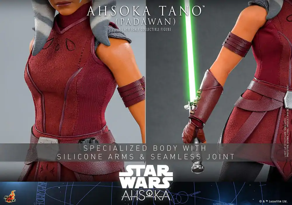 Star Wars: Ahsoka figurina de actiune 1/6 Ahsoka Tano (Padawan) 27 cm poza produsului