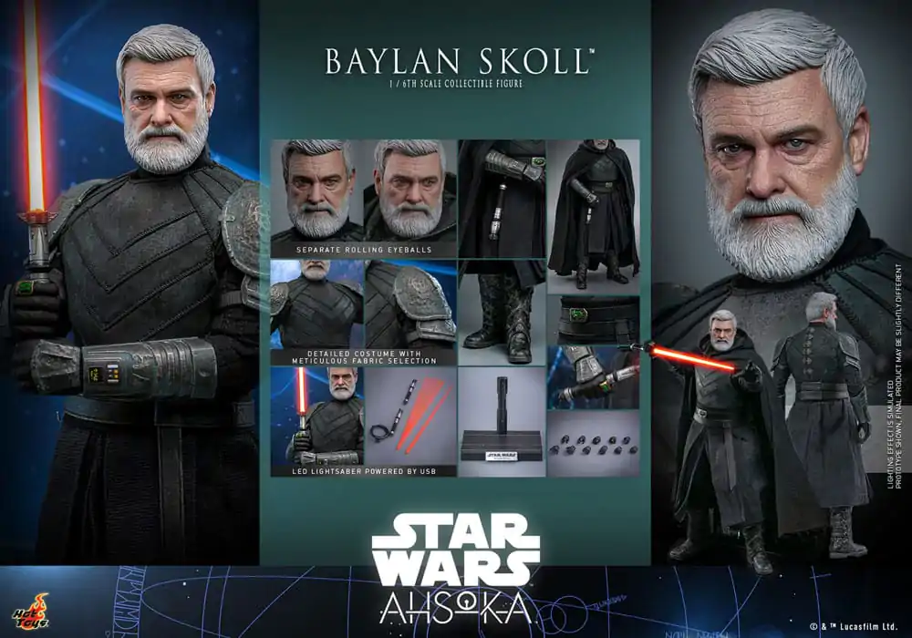 Star Wars: Ahsoka Figurina de Acțiune 1/6 Baylan Skoll 32 cm poza produsului