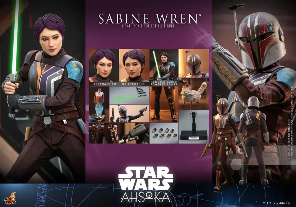 Star Wars: Ahsoka figurina de actiune 1/6 Sabine Wren 28 cm poza produsului