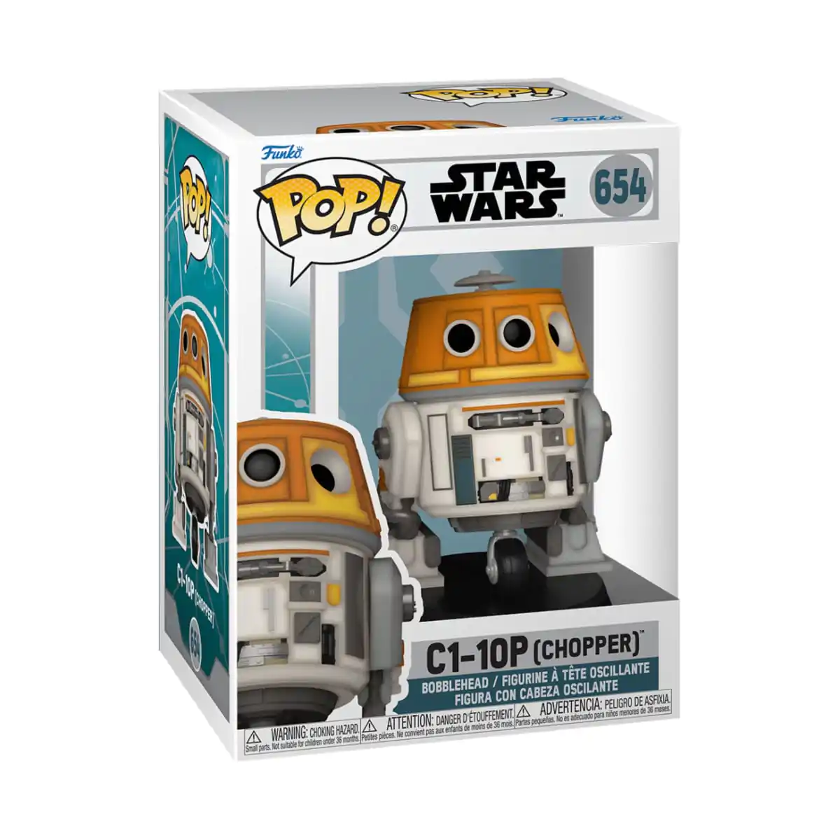 Star Wars: Ahsoka POP! Figurina Vinyl C1-10P (Chopper) 9 cm poza produsului