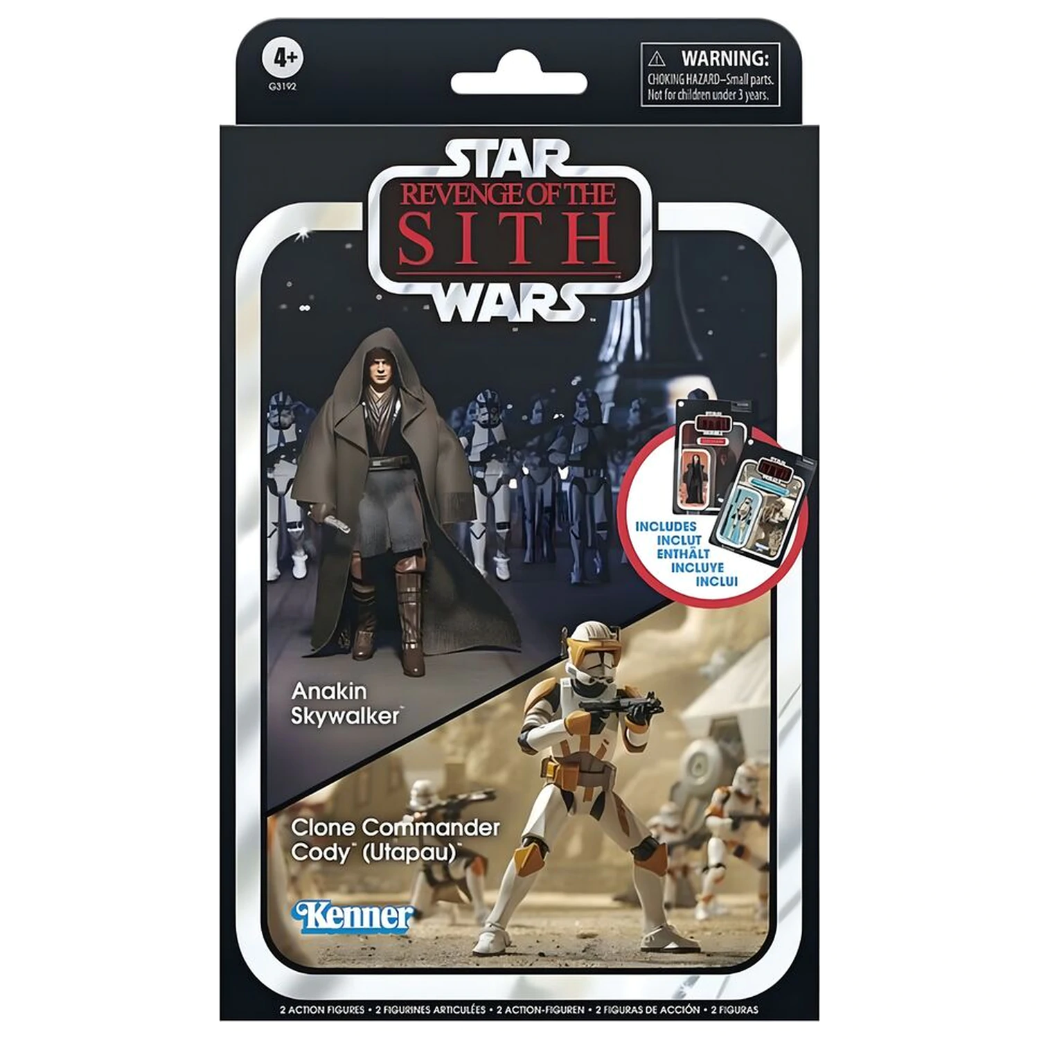 Star Wars Anakin Skywalker si Clone Commander Cody Utapau pack figurina 9.5cm poza produsului