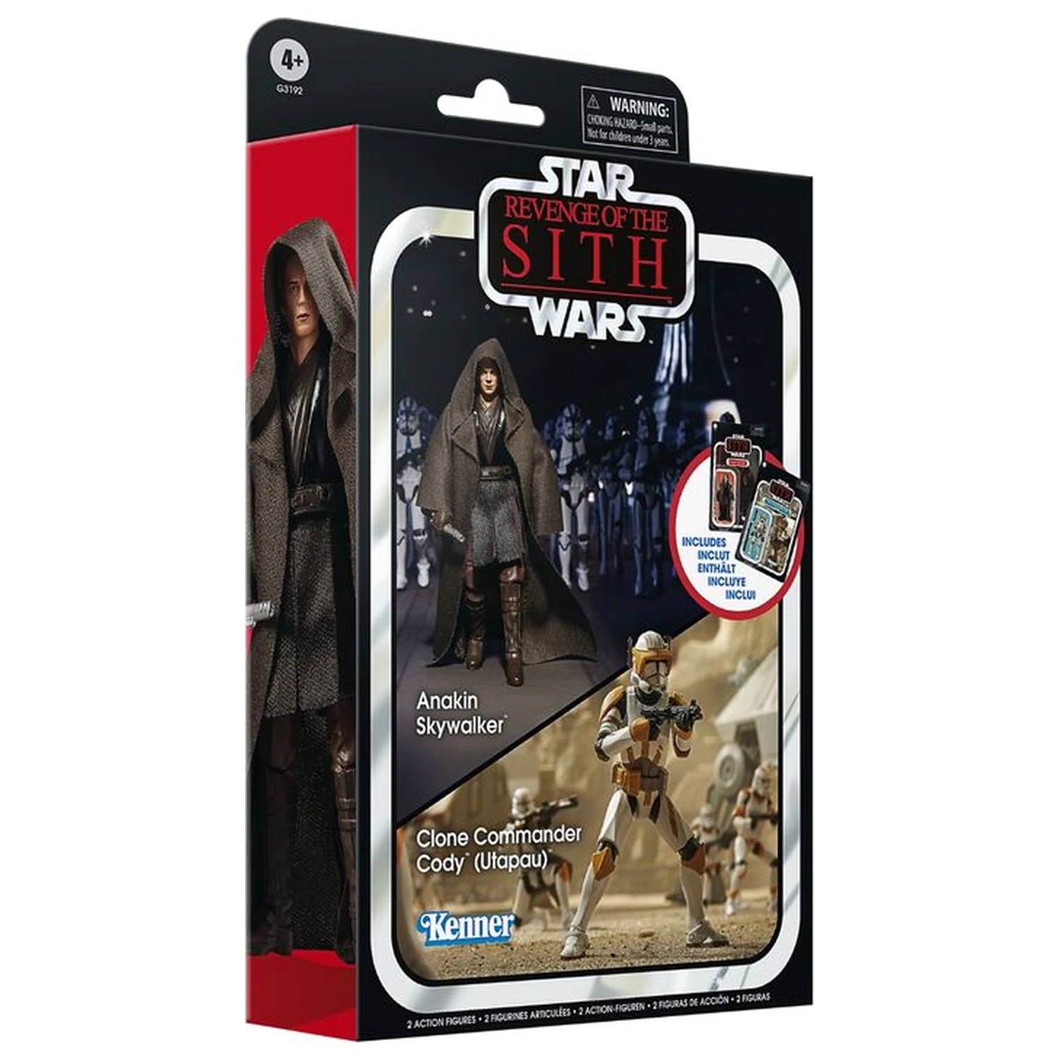 Star Wars Anakin Skywalker si Clone Commander Cody Utapau pack figurina 9.5cm poza produsului