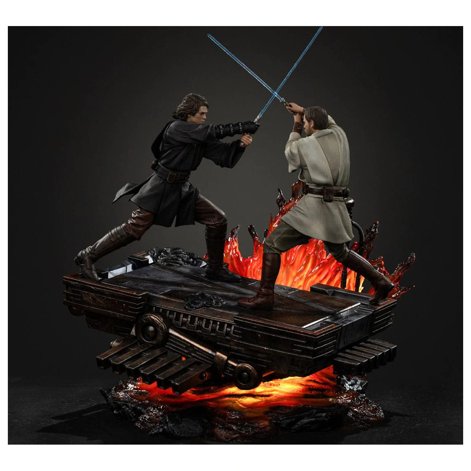 Star Wars Statuie Art Scale 1/10 Anakin vs. Obi Wan 34 cm poza produsului