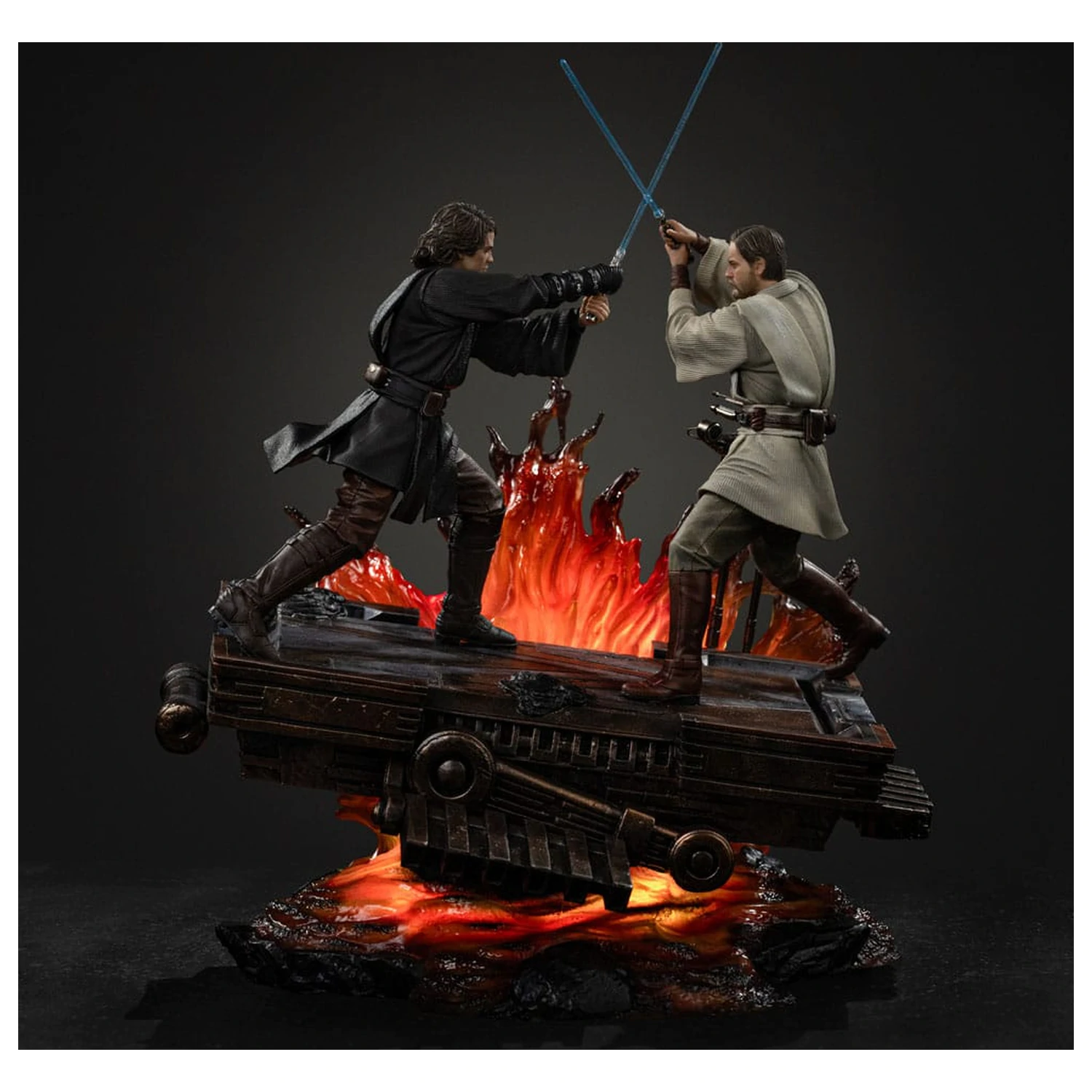 Star Wars Statuie Art Scale 1/10 Anakin vs. Obi Wan 34 cm poza produsului