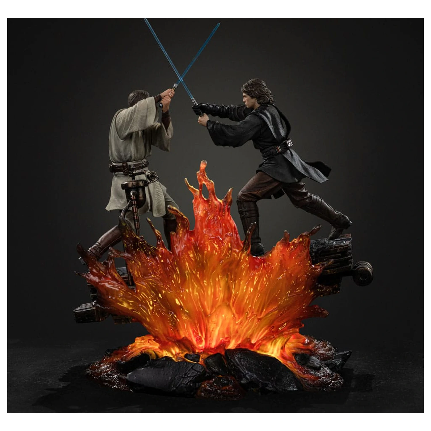 Star Wars Statuie Art Scale 1/10 Anakin vs. Obi Wan 34 cm poza produsului