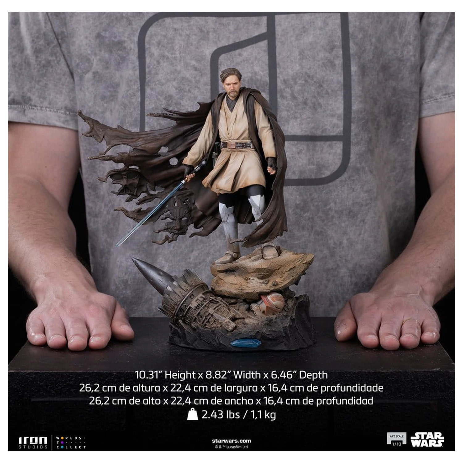 Star Wars Statuie Art Scale 1/10 Obi-Wan Signatures 26 cm poza produsului