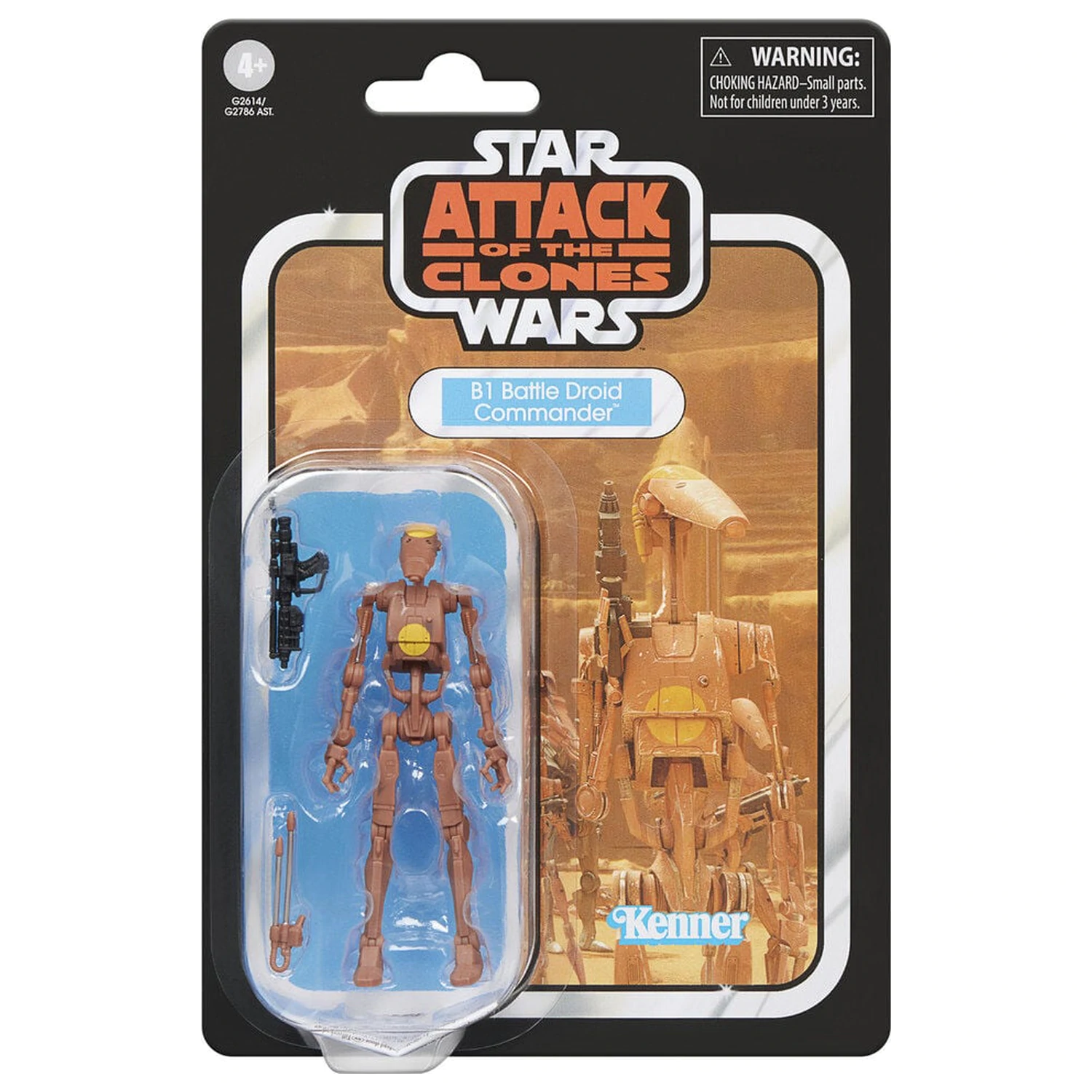 Star Wars Attack of the Clones B1 Battle Droid Commander figura 9,5cm poza produsului