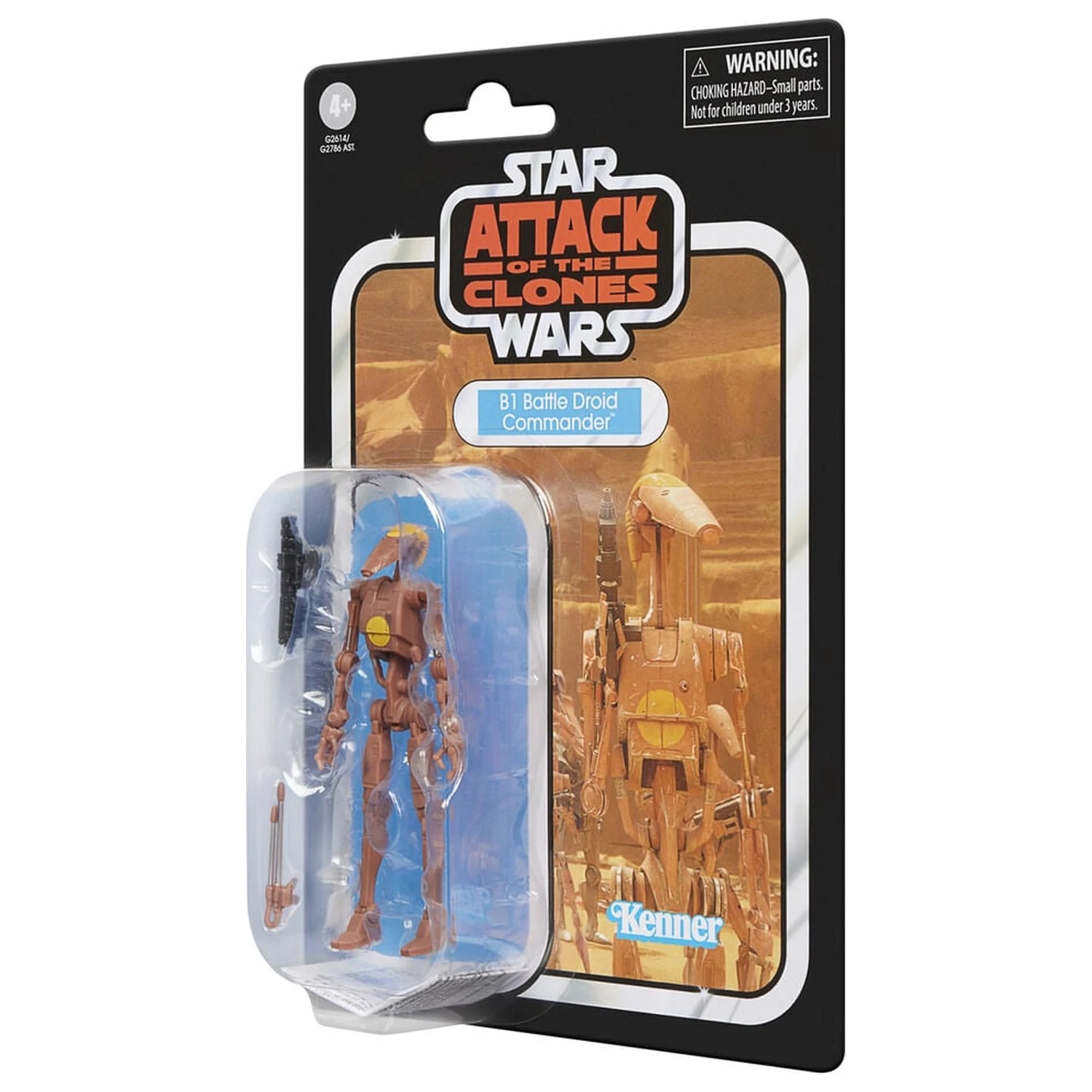 Star Wars Attack of the Clones B1 Battle Droid Commander figura 9,5cm poza produsului