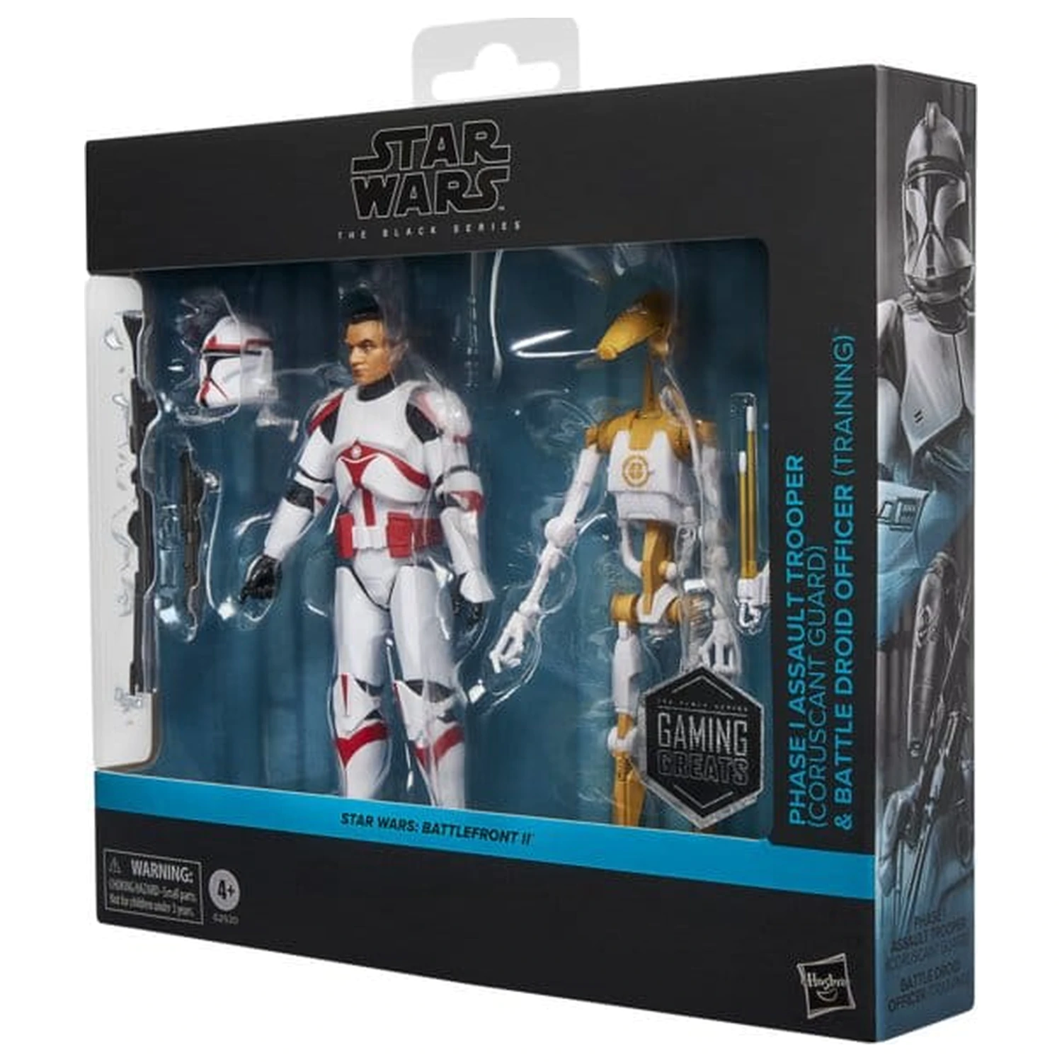 Star Wars: Battlefront II Black Series Figurina de acțiune 2-Pack Phase I Assault Trooper & Battle Droid Officer 15 cm poza produsului
