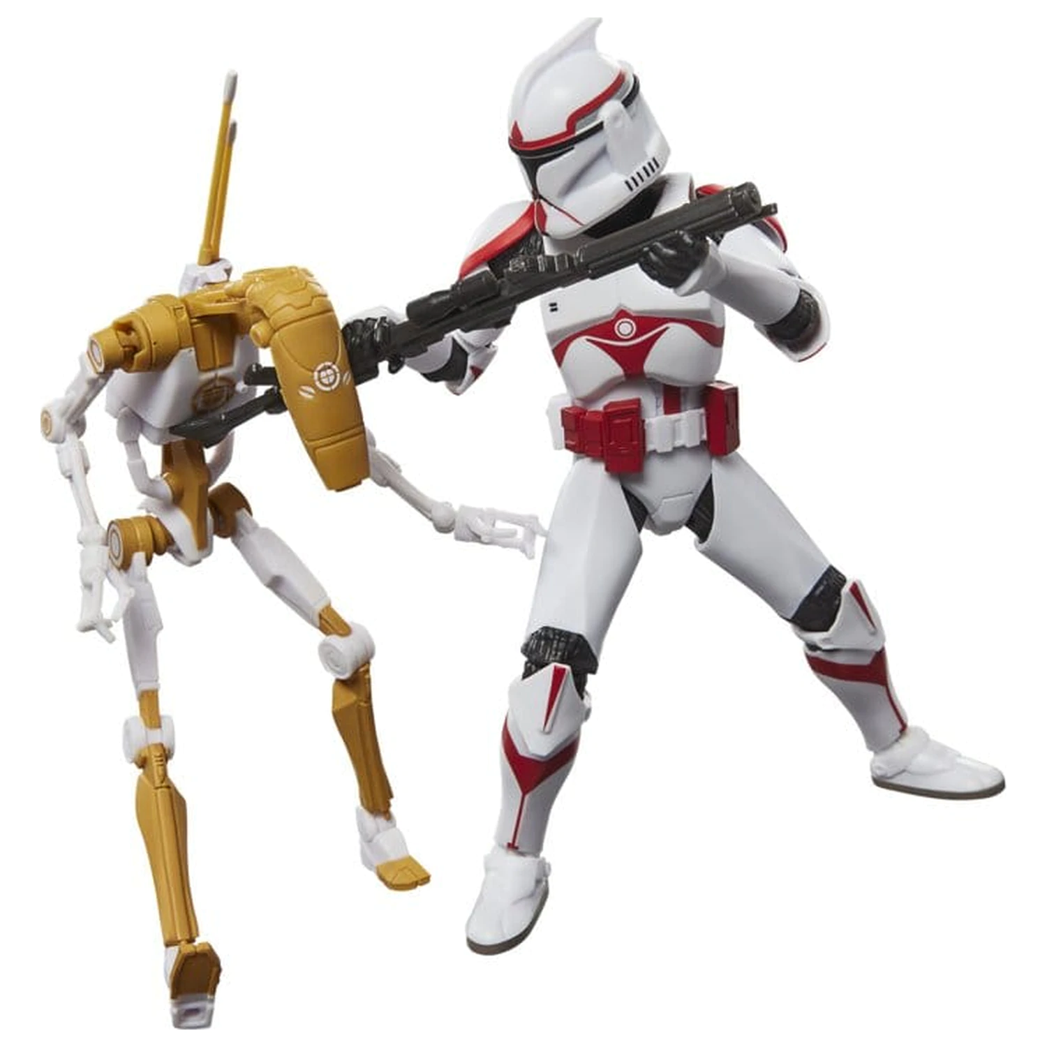 Star Wars: Battlefront II Black Series Figurina de acțiune 2-Pack Phase I Assault Trooper & Battle Droid Officer 15 cm poza produsului