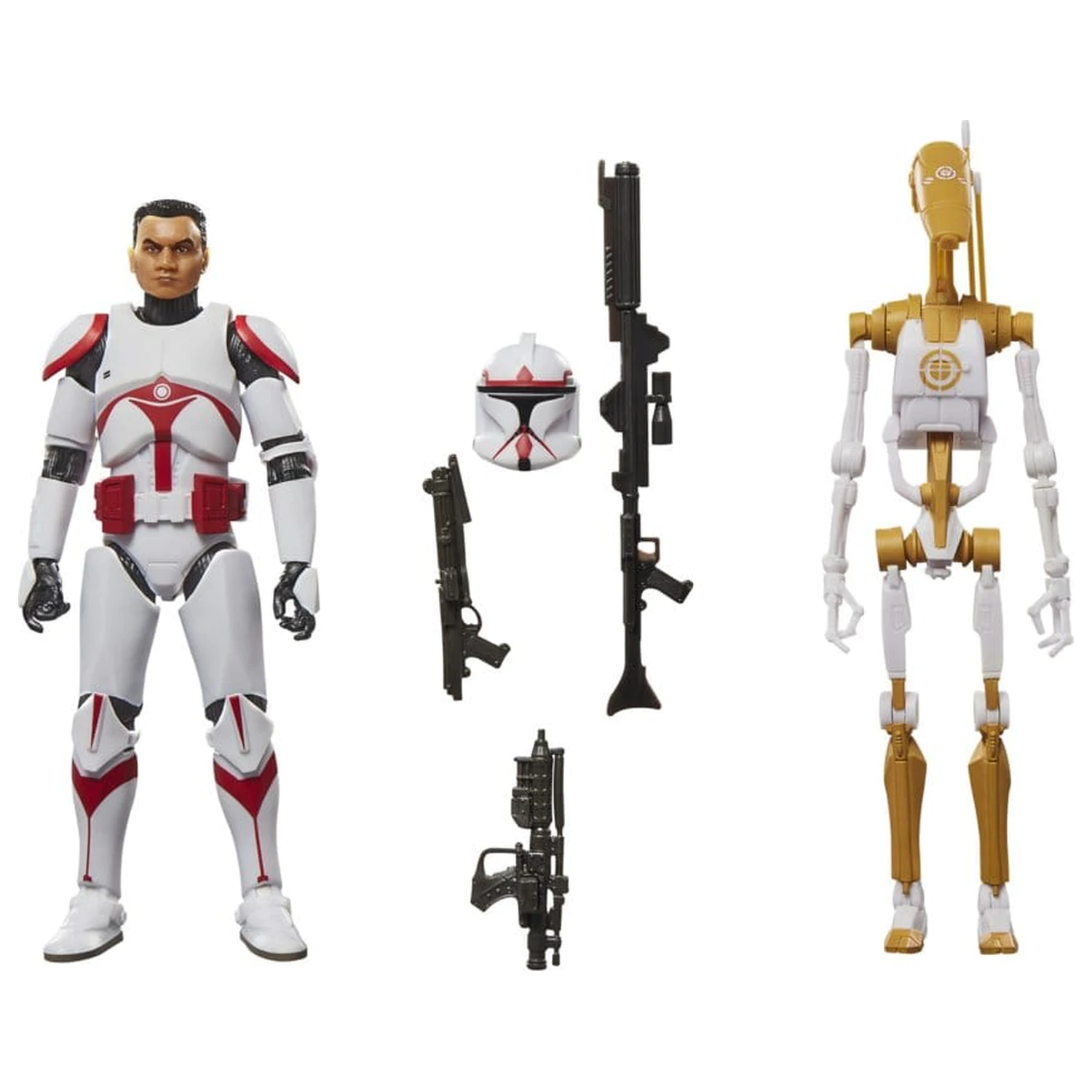 Star Wars: Battlefront II Black Series Figurina de acțiune 2-Pack Phase I Assault Trooper & Battle Droid Officer 15 cm poza produsului