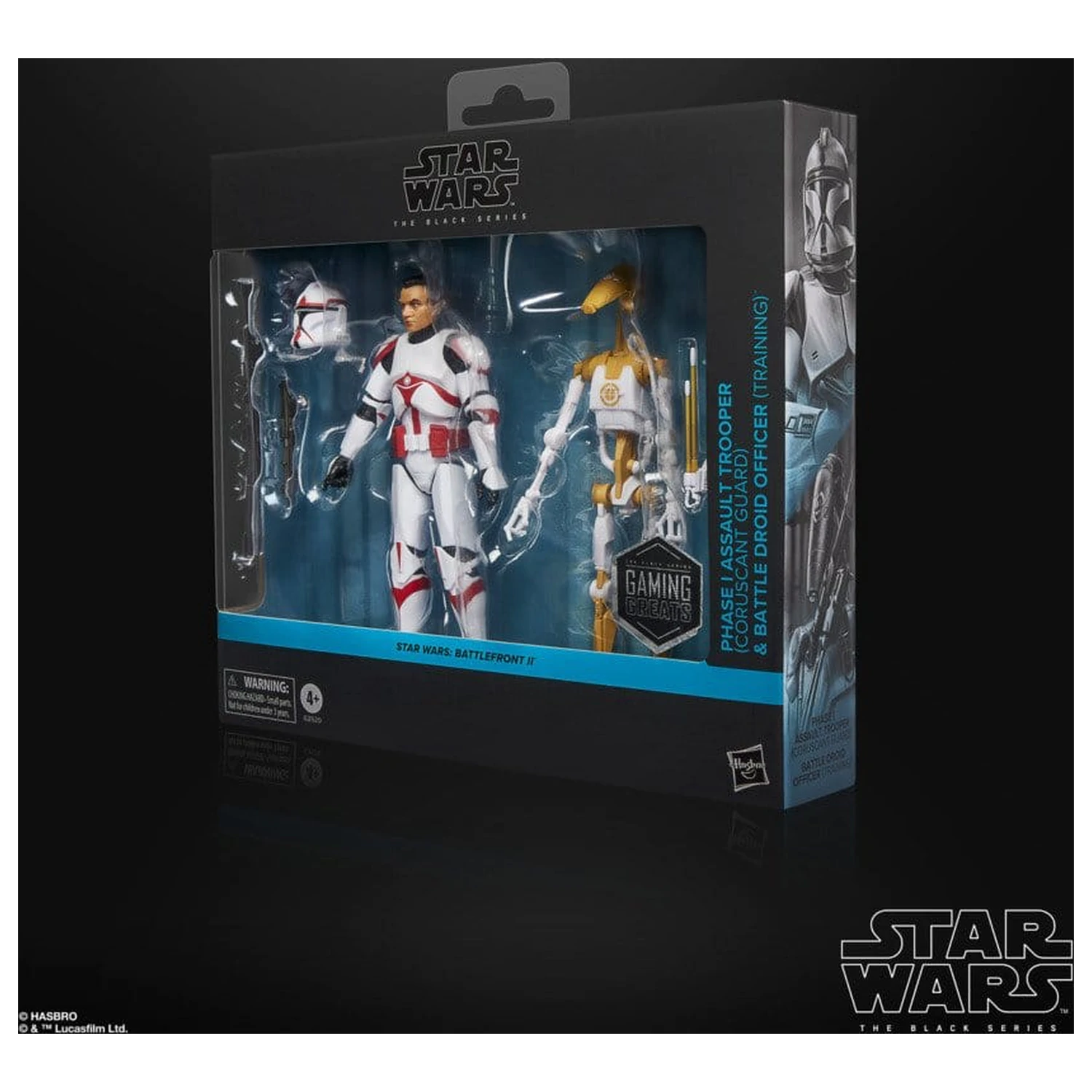 Star Wars: Battlefront II Black Series Figurina de acțiune 2-Pack Phase I Assault Trooper & Battle Droid Officer 15 cm poza produsului