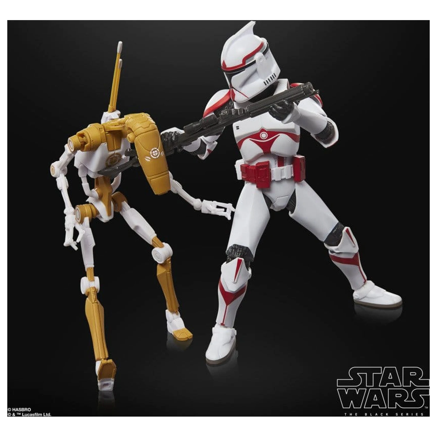 Star Wars: Battlefront II Black Series Figurina de acțiune 2-Pack Phase I Assault Trooper & Battle Droid Officer 15 cm poza produsului