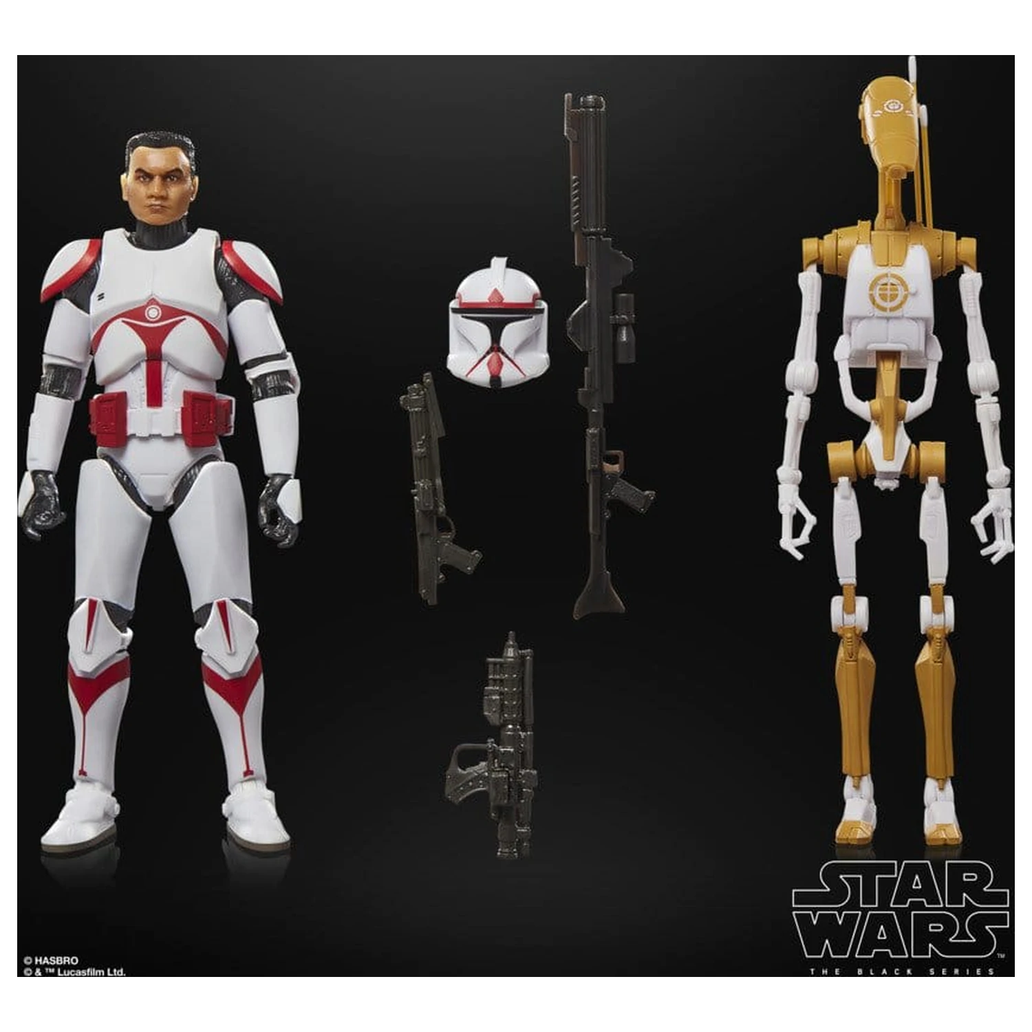 Star Wars: Battlefront II Black Series Figurina de acțiune 2-Pack Phase I Assault Trooper & Battle Droid Officer 15 cm poza produsului