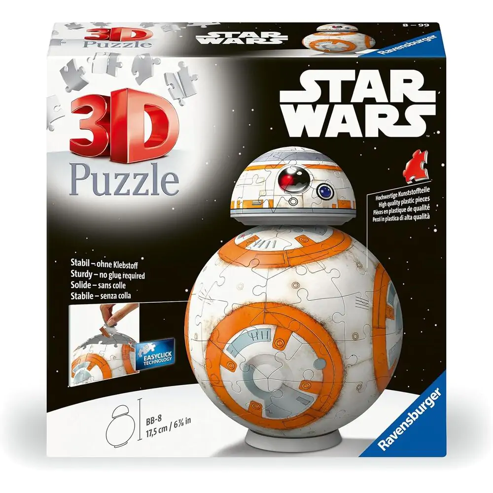 Star Wars Puzzle 3D BB-8 (99 Piese) poza produsului