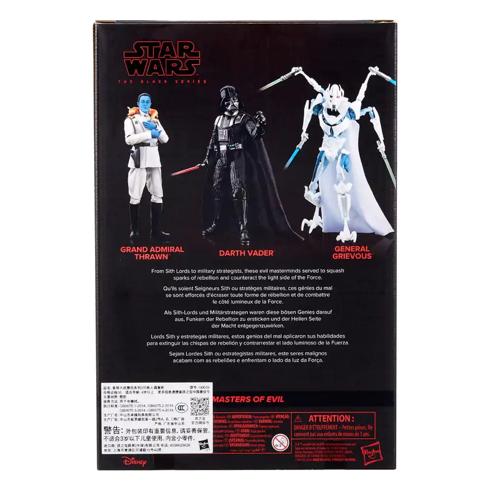 Star Wars Black Series Figura de actiune Pachet 3 bucati Masters of Evil 15 cm poza produsului